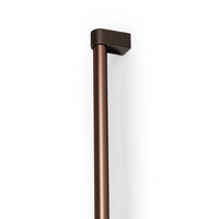 Momo CASEY Big D Cabinet Pull Handle in bronze finish mounted on a cabinet door with visible hardware