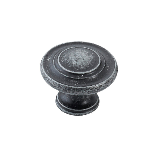 FLORENCIA CONCENTRIC KNOB 33MM CHARCOAL in Charcoal