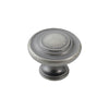 FLORENCIA CONCENTRIC KNOB 33MM EUROPEAN PEWTER in European Pewter