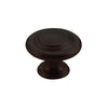 FLORENCIA CONCENTRIC KNOB 33MM MATT BLACK in Matt Black