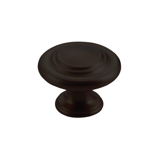 FLORENCIA CONCENTRIC KNOB 33MM MATT BLACK in Matt Black