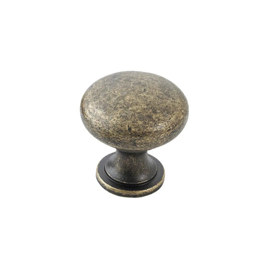 FLORENCIA PLAIN KNOB 29MM ANTIQUE BRASS in Antique Brass
