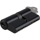 Tradco Euro Double Cylinder, Dual Function 5 Pin, 65mm in Matt Black