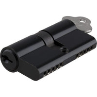 Tradco Euro Double Cylinder, Dual Function 5 Pin, 65mm in Matt Black
