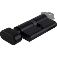 Tradco Euro Double Cylinder, Key/Thumb, 5 Pin, 65mm in Matt Back