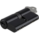 Tradco Euro Double Cylinder, Key Key 3 Pin in Matt Black