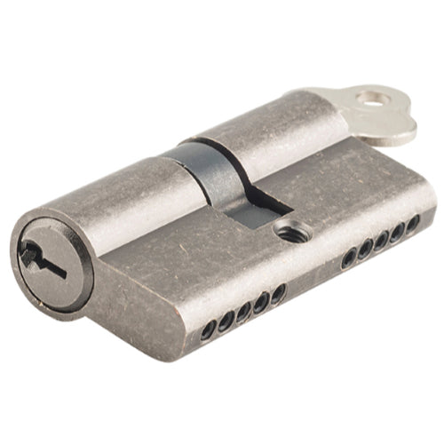 Tradco Euro Double Cylinder, Dual Function 5 Pin, 65mm in Distressed Nickel