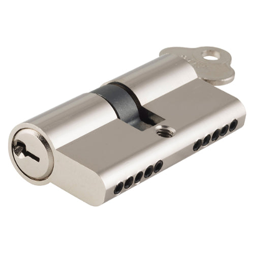 Tradco Euro Double Cylinder, Dual Function 5 Pin, 65mm in Polished Nickel