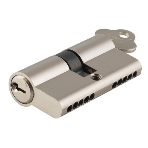 Tradco Euro Double Cylinder, Dual Function 5 Pin, 65mm in Satin Nickel