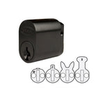 Brava OVAL 570 Cylinder keyed to differ by Locksmith Supply Co., showing the black cylindrical lock with keyhole and branding