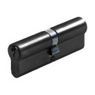 Zanda Euro Double Cylinder 70mm (KEY/KEY) - Keyed Alike — Black