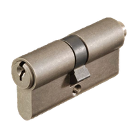 Zanda Euro Double Cylinder 70mm (KEY/KEY) - Keyed to Differ — Graphite Nickel