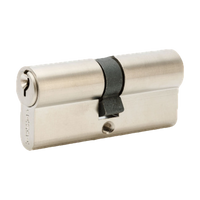 Zanda Euro Double Cylinder 70mm (KEY/KEY) - Keyed to Differ — Satin Chrome