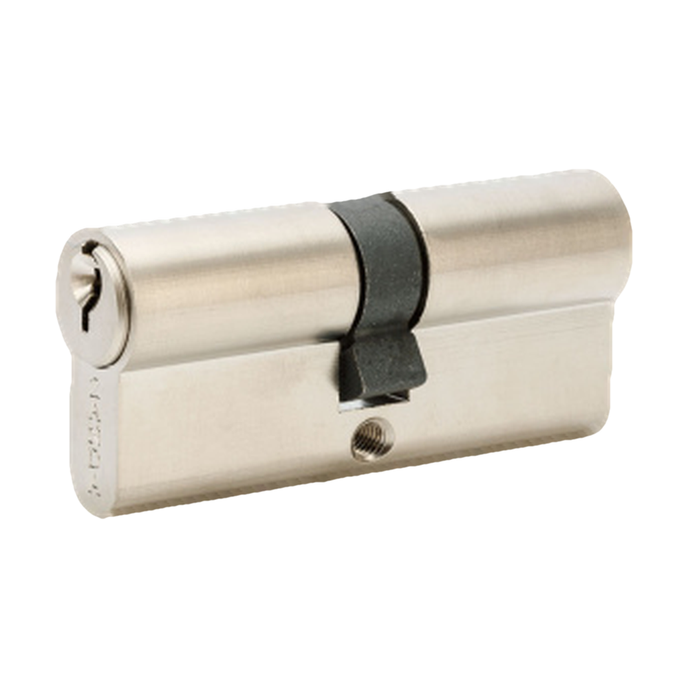 Zanda Euro Double Cylinder 70mm (KEY/KEY) - Keyed Alike — Satin Chrome