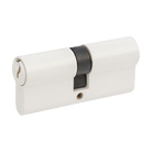 Zanda Euro Double Cylinder 70mm (KEY/KEY) - Keyed to Differ — White
