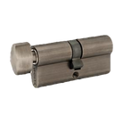 Zanda Euro Single Cylinder (Key/Turn) 70mm - Keyed to Differ — Graphite Nickel