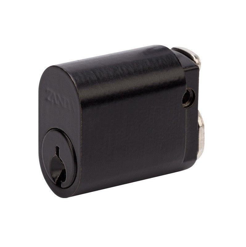 Zanda Oval 6 Pin Cylinder - Keyed to Differ — Black