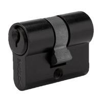 Zanda Euro Double Cylinder 40mm (KEY/KEY) - Keyed Alike — Black
