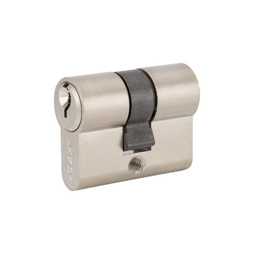 Euro Double Cylinder, 40mm - 3 Pin (Keyed Alike) in Brushed Nickel