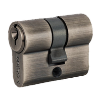 Zanda Euro Double Cylinder 40mm (KEY/KEY) - Keyed Alike — Graphite Nickel