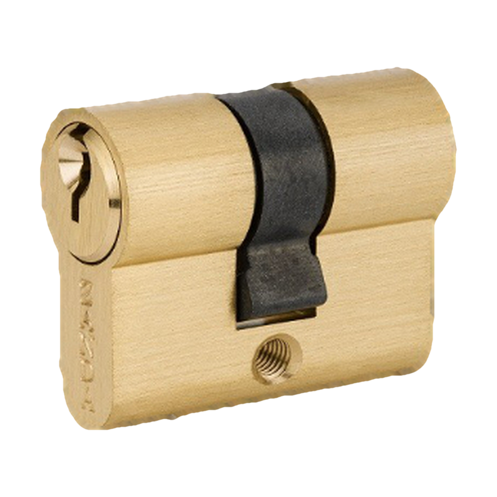Zanda Euro Double Cylinder 40mm (KEY/KEY) - Keyed Alike — Satin Brass