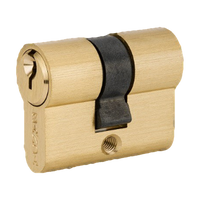Zanda Euro Double Cylinder 40mm (KEY/KEY) - Keyed Alike — Satin Brass