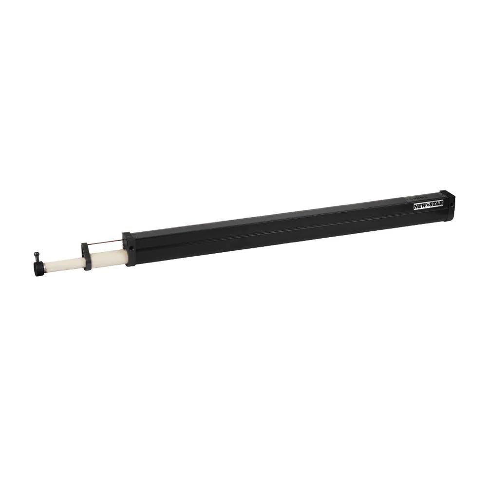 Scope Newstar Sliding Door Closer 111 in black, mounted on a door, showcasing its sleek design and easy installation features.