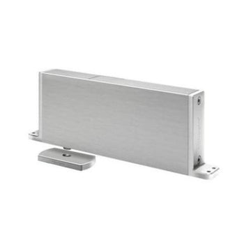 Frits Jurgens fully concealed Door Pivot Spring. Complete kit.| System M+G |40 mm Min PivotPoint | Flush Squared Floor Plate | Max Door Weight 500kg in Satin Stainless