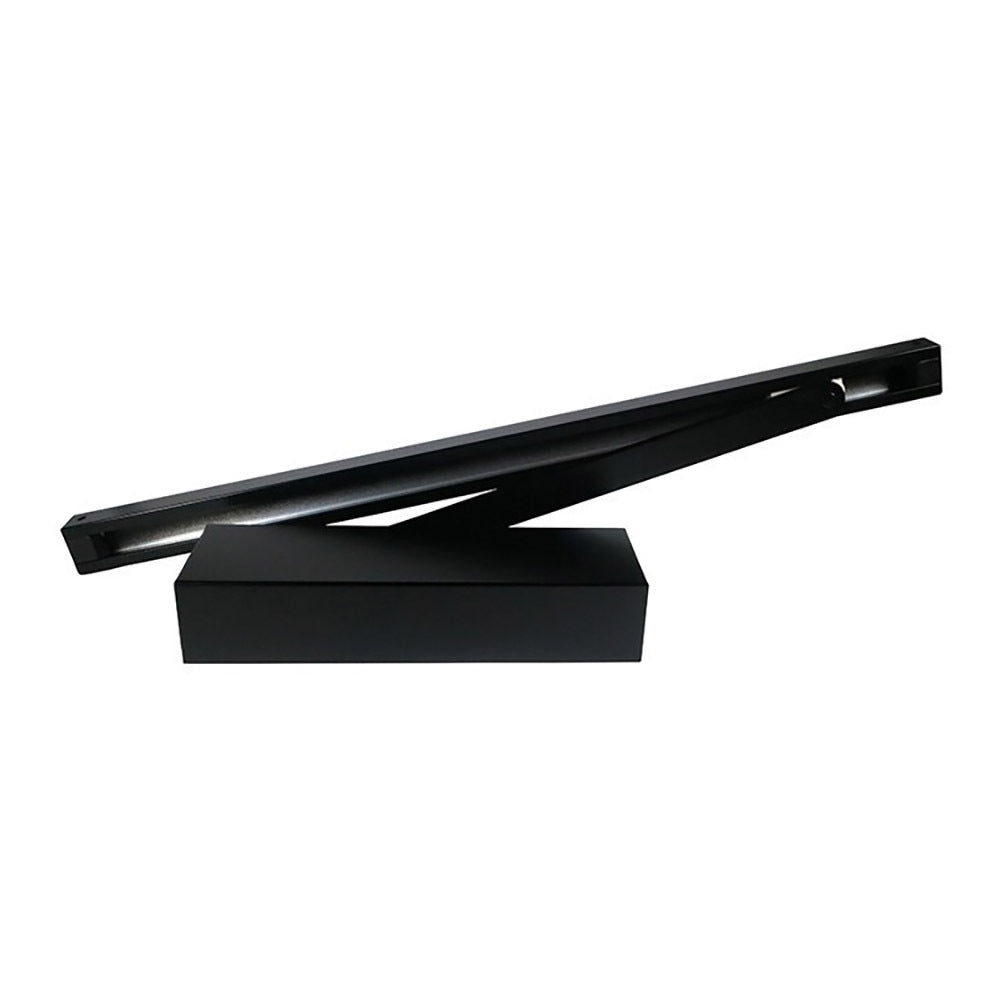 Briton 1120T Fire Rated Door Closer, Adjustable EN1-EN3, with Slide Arm in Black