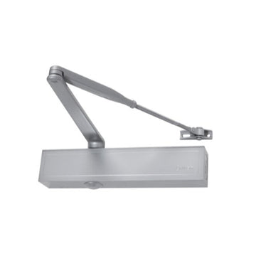 Briton 1120B Door Closer, Adjustable EN2-EN4 with Hold Open in Silver