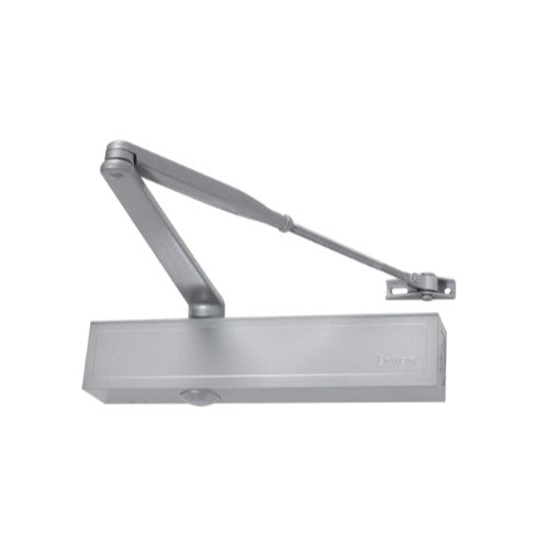 Briton 1120B Door Closer, Adjustable EN2-EN4 with Hold Open in Silver