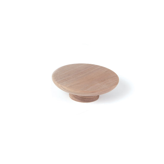 DAINTREE FULL ROUND TIMBER HANDLE 100MM WALNUT RAW in Walnut Raw