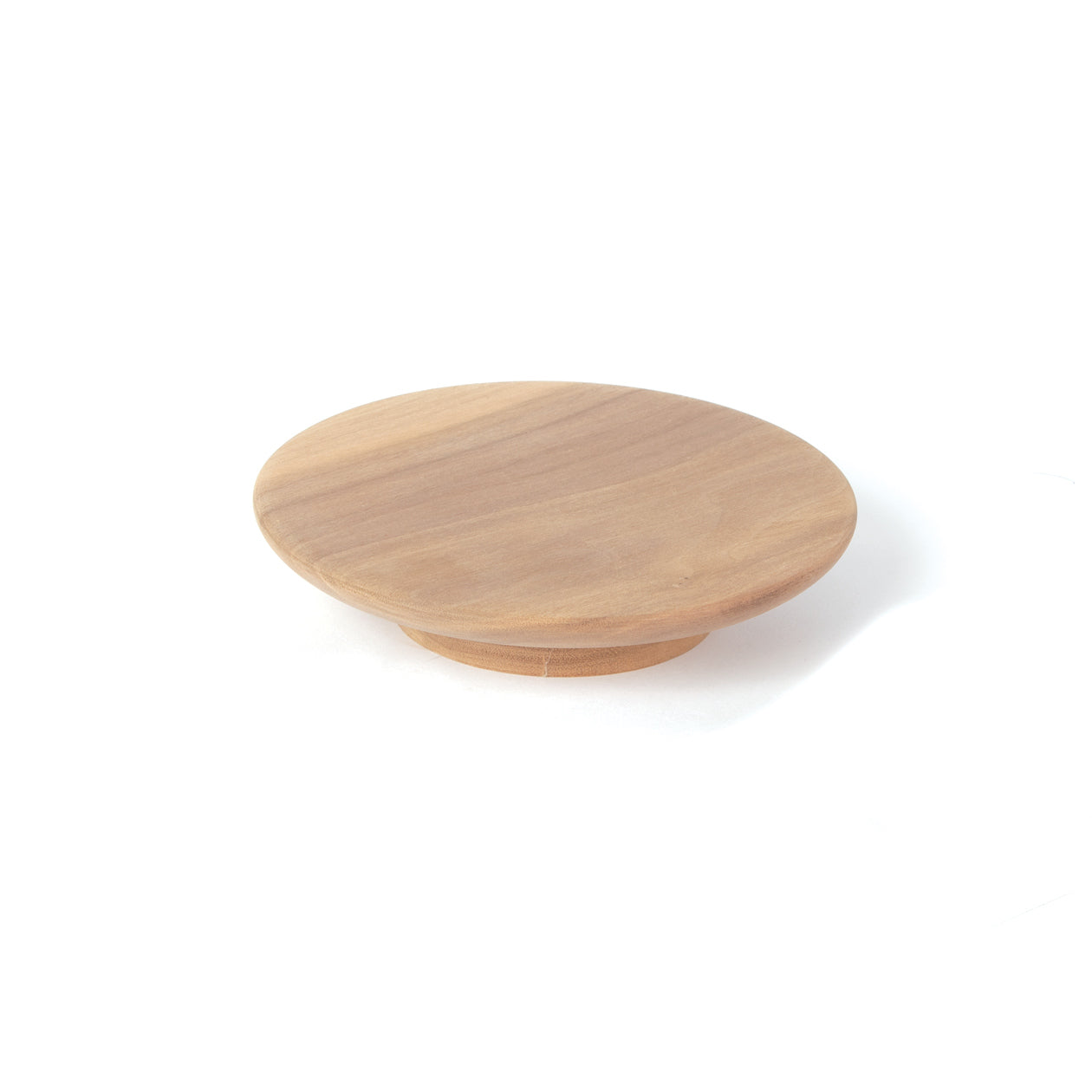 Momo Daintree Timber full round cabinet pull handle with natural wood finish, sleek design, and durable metal base.