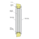 INTUMESCENT FIRE DOOR GRILL KIT 300X300 SIL