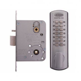 DX DIGITAL KEYPAD 3572 MORTICE LOCK 60mm BACKSETRIGHT HAND in Satin Chrome