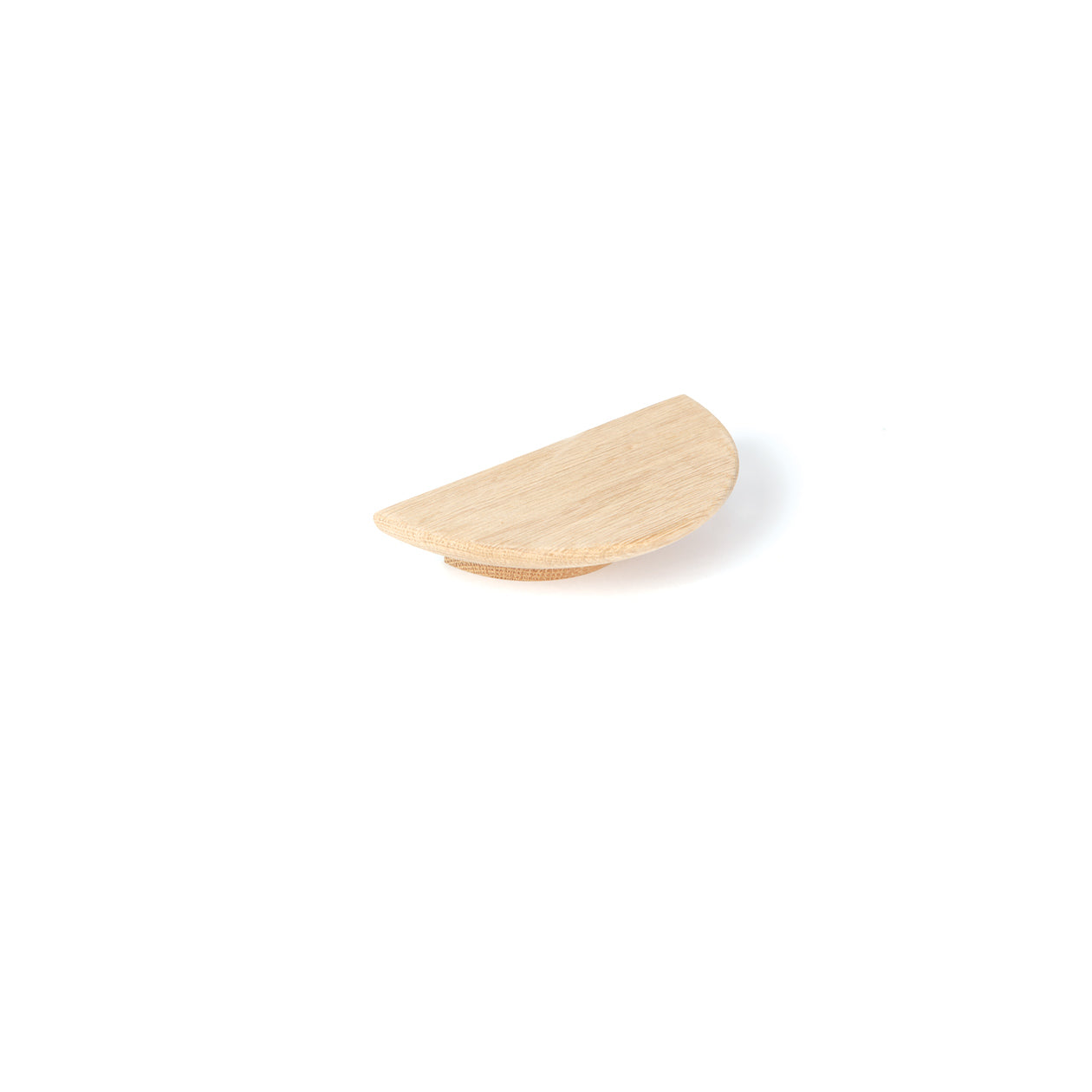 Momo Daintree Timber Half Round Cabinet Pull Handle in light wood finish, showing smooth rounded design for kitchen or furniture drawers