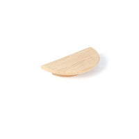 Momo Daintree Timber Half Round Cabinet Pull Handle in natural wood finish, featuring smooth rounded design for furniture drawers