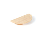 Momo DAINTREE timber half-round cabinet pull handle in natural wood finish, ideal for kitchen or bathroom cabinetry.