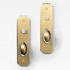 Duet Passage Brass 230mm x 60mm (9.05" x 2.36") in Brushed Brass/Polished Nickel