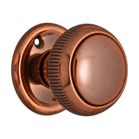 Milled Edge Knob ATQ 50mm in Antique Copper
