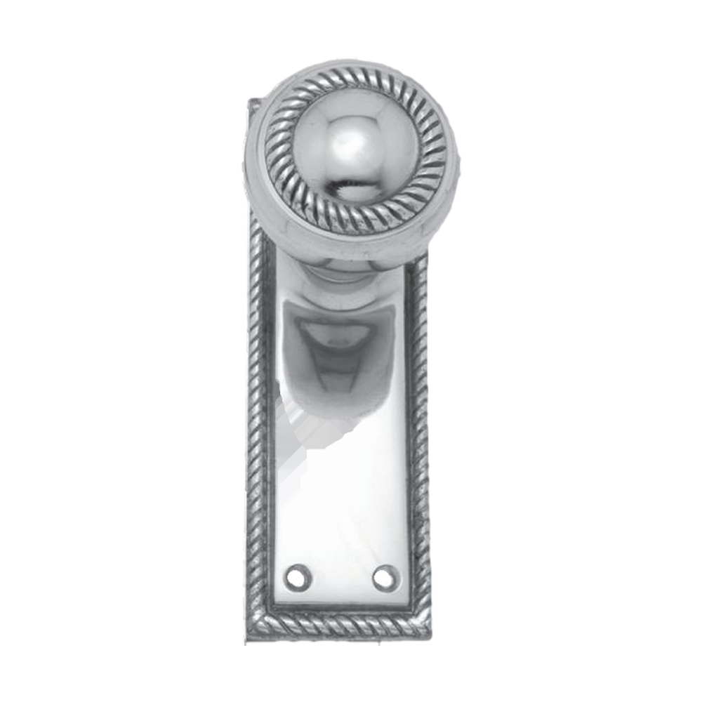 Knob Latch Passage Set CP 115x50mm in Polished Chrome