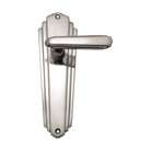 Art Deco Lever Latch Passage Set CP 203x63mm in Polished Chrome