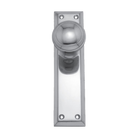 Knob Latch Stepped Passage Set CP 200x50mm in Polished Chrome