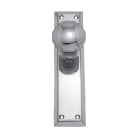 Knob Latch Stepped Passage Set CP 200x50mm in Polished Chrome