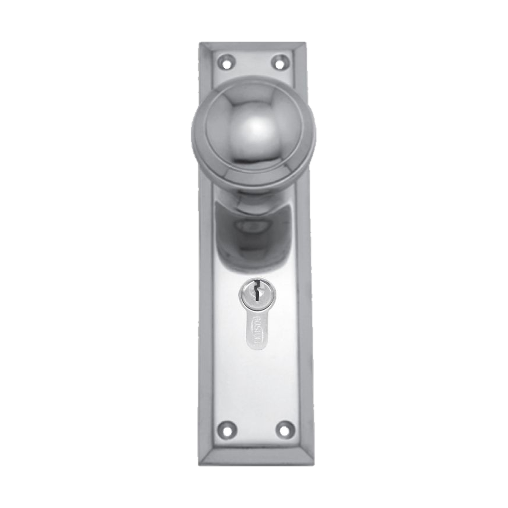 Knob Latch (CC 47.6mm) CP 200x50mm in Polished Chrome
