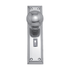 Knob Latch Privacy CP 200x50mm in Polished Chrome