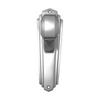 Art Deco Knob Latch Passage Set CP 203x63mm in Polished Chrome