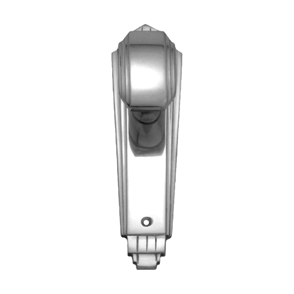 Art Deco Knob Latch CP 184x53mm in Polished Chrome