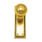Knob Latch Passage Set PB 152x50mm in Polished Brass