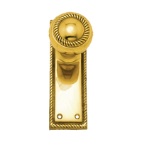 Knob Latch Passage Set PB 152x50mm in Polished Brass